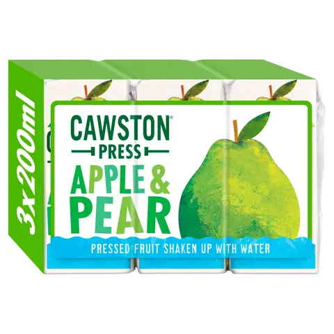 Cawston Press Apple & Pear Fruit Water 3 X 200ml