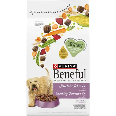 Beneful Gelukkig Volwassen 7plus Kip&Groente - Hondenvoer - 1.4 kg