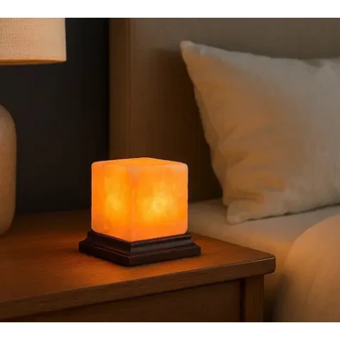 Interiors by Premier Salt Lamp Nepal Square Pink