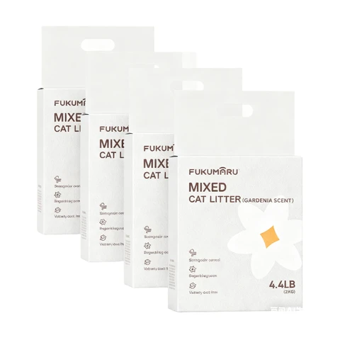 FUKUMARU Mixed cat litter(Gardenia scent ) 2kg*4 bags