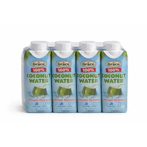 Grace 100% kokoswater 8 x 330 ml