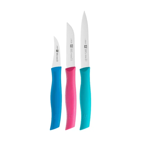 Zwilling TWIN Grip Messerset, 3-teilig | Gemischte Farben: Schälmesser, Gemüsemesser, Spickmesser