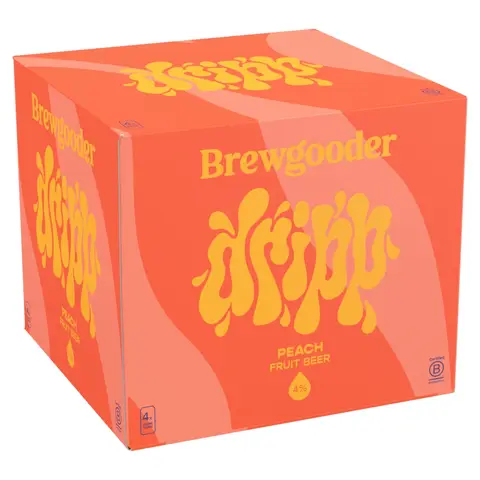 Brewgooder Dripp Peach 4Pk - 4%