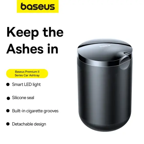 Baseus Premium 2 Series Auto-Aschenbecher-Cluster, schwarz