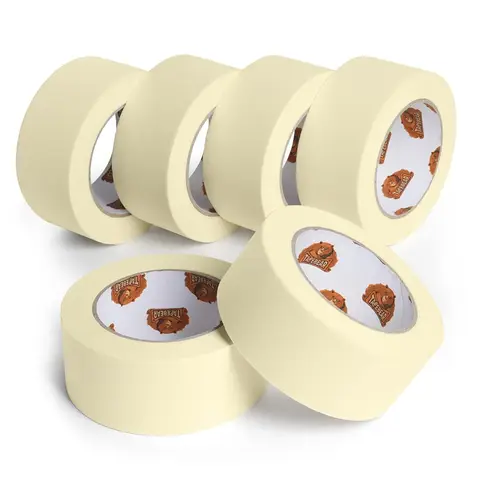 TAPEBEAR General Purpose Masking Tape 1.88 Inches x 60 Yards, Beige White Painters Tape for Painting, Labeling, DIY
Arts Crafts, Home office School Projects, 6 rolls