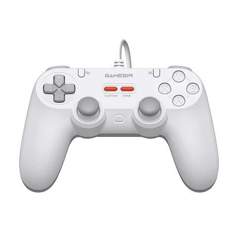 GameSir Manette de Jeu Filaire Symétrique GameSir Tegenaria Lite - Blanc Senere pour Switch, Android, iOS, PC, Steam