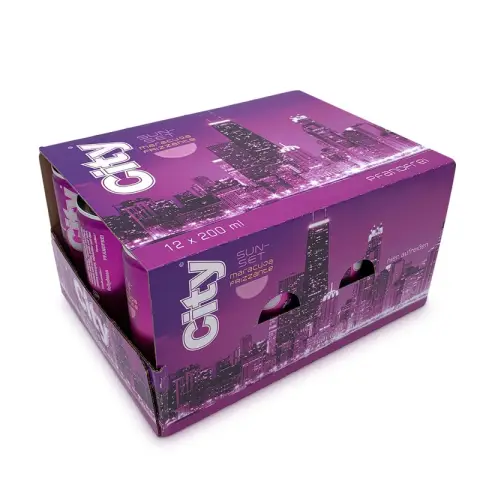 CITY Sunset Maracuja, aromatisierter Weincocktail 12x0,2L