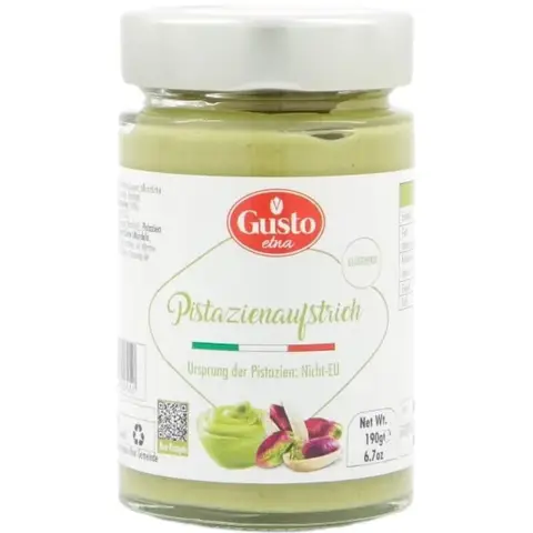 Pâte à Tartiner à la Pistache (20%) GUSTO ETNA 190g