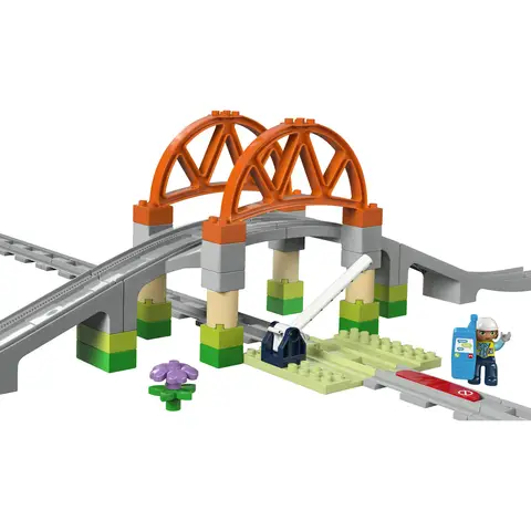 LEGO DUPLO Town Set d'extension pont de train et voies