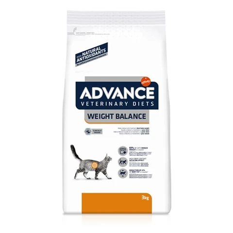 ADVANCE Croquettes pour chat équilibre du poids - 3 kg