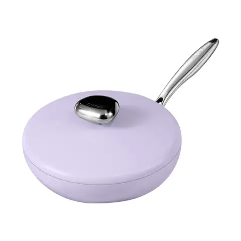 VELOSAN 26cm Cast Aluminium Frying Pan with Lid
