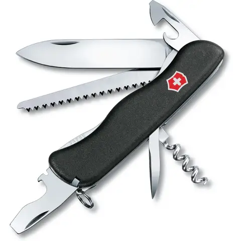 Victorinox Forester Multitool Mes - Zwart, 12 Functies