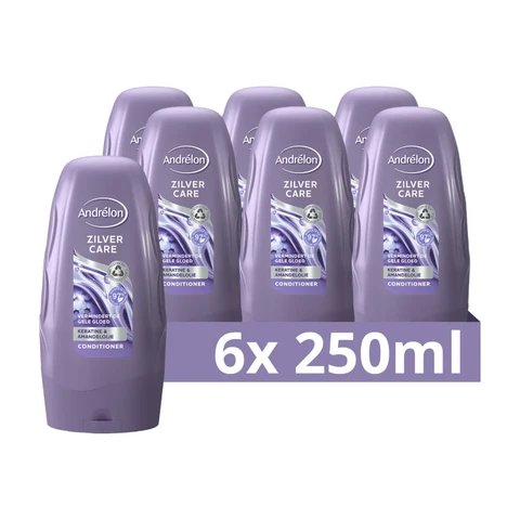 Andrelon Zilververzorging Conditioner (Voordeelverpakking) - 6 x 250 ml
