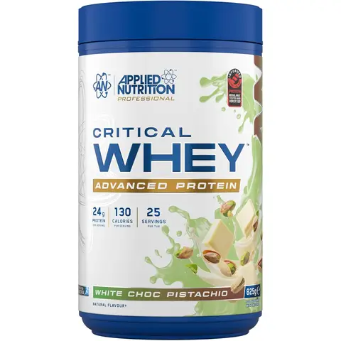 Applied Nutrition Critical Whey Protein White Chocolate Pistachio Protein Nutrition Powder - 825g
