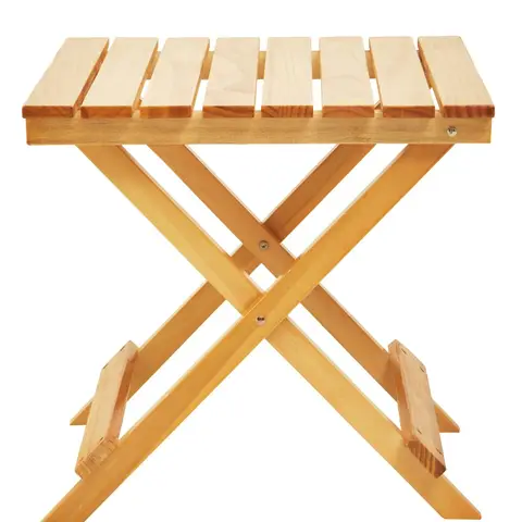 Interiors by Premier Side Table Beauport Wood Foldable Natural