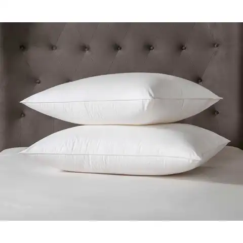 NightComfort Pillow Hotel At Home Feels Like Down Piped Edge Cotton Medium