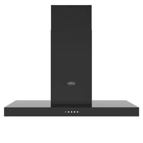 Belling COOKCENTRE CHIM 100T BLK 100cm Chimney Cooker Hood, Ducted & Recirculation