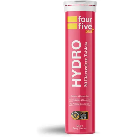 fourfive Hydro Plus Electrolyte Hydration Support Tablets Mixed Berry Flavour - 20 Tablets