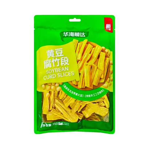 HUASEED Sections de Tofu Séché Jaune 150g