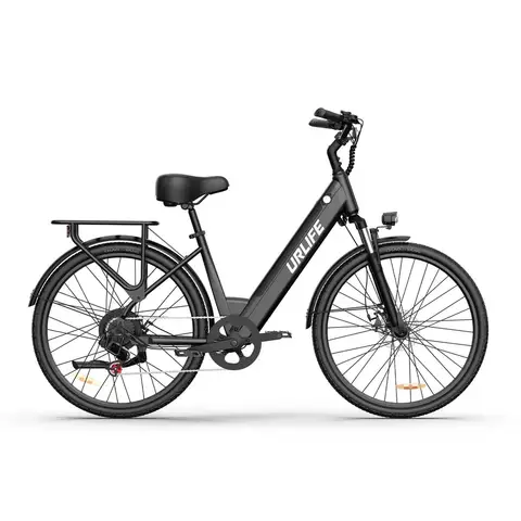 URLIFE E26 adult E-bike 250W 48V 10.4Ah battery commute Electric Bike,26-inch tire city ebike URLIFE E26(black）