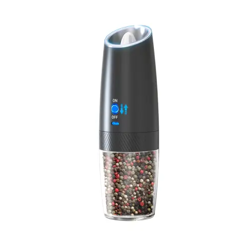 CUISYNC Gravity Sensor Electric Grinder Set - Adjustable Coarseness Large Capacity Hopper Rechargeable Black KYMQ-47A