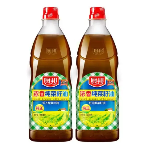 Chu Bang pure rapeseed oil 900ml  厨邦浓香纯菜籽油900ml