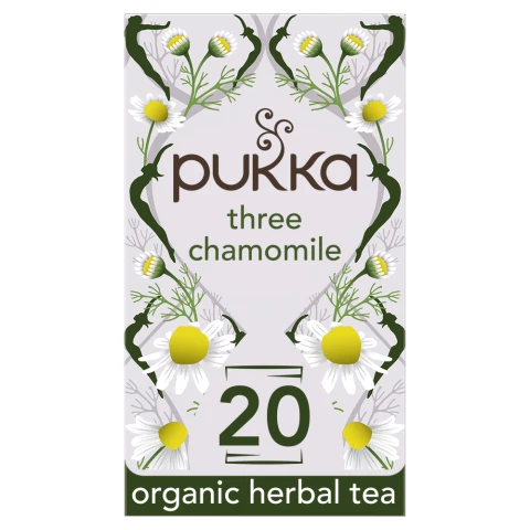 Pukka Three Chamomile Organic 20 Herbal Tea Bags 20S 30G