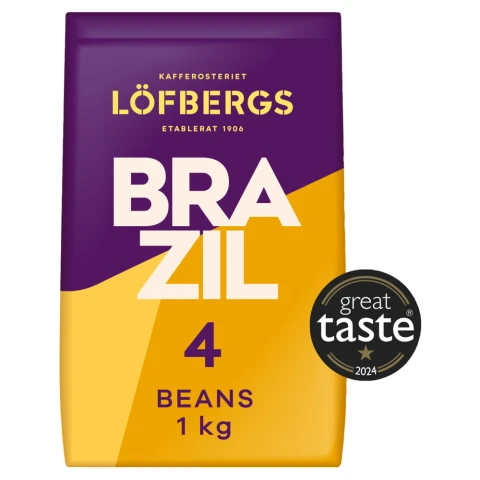 Lofbergs Single Origin Brazil Whole Coffee Beans 1Kg