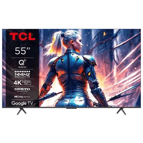 TCL 55C75B Télévision 4K QLED, Google TV - 55 pouces