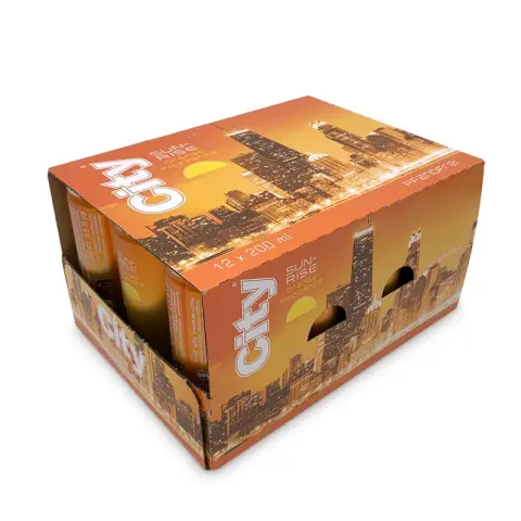 CITY Sunrise Orange, aromatisierter Weincocktail 12x0,2L