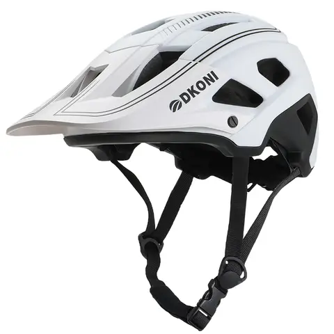 DKONI HS-062 Adult Mountain Cycling Helmet 
White/Black L 56-61cm