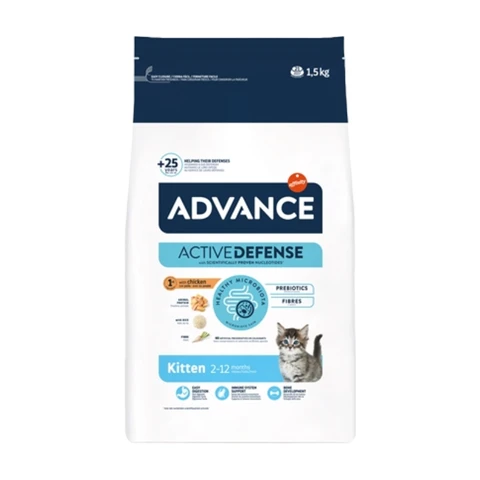 ADVANCE Croquettes au poulet et riz pour chatons - 1,5 kg