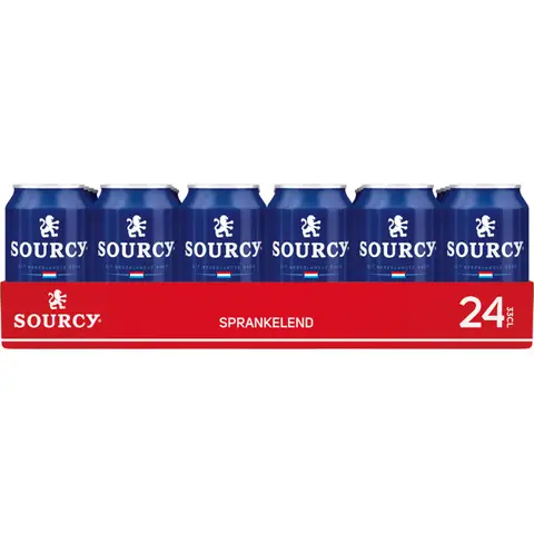 Sourcy Rode Sprankelende Mineraalwater - 24 x 330 ml