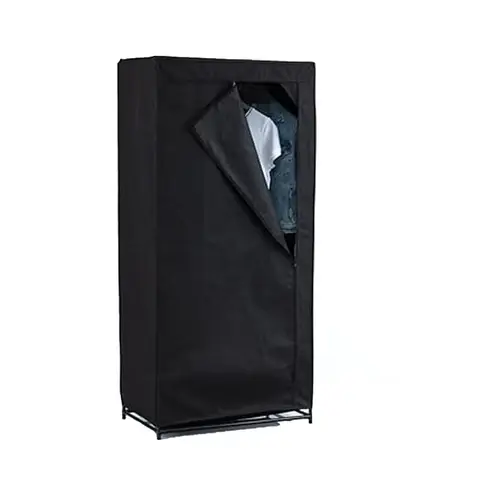 Zwart Kledingrek met 1 Stang 68 x 45 x 148 cm