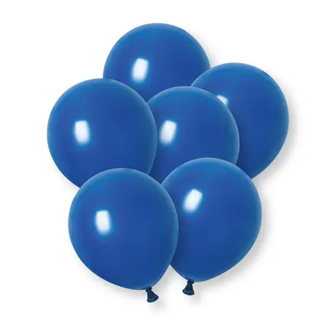 Unique Party Latex Balloons, Royal Blue, 30cm, 10 Pack