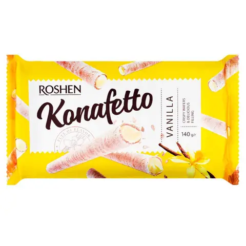 Roshen Wafelrollen Vanille - 140 g