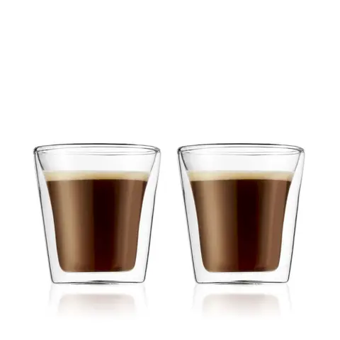 Bodum CANTEEN - Set of 2 Glasses 0.1L - Double Wall - Small
