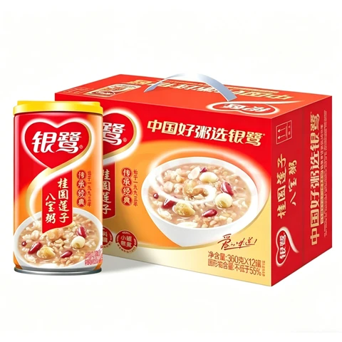 Yinlu Longan and Lotus Seed Eight Treasure Porridge 360g*12 cans (whole case)