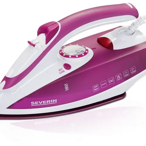 Severin BA 3243 Fer à vapeur avec semelle antiadhésive, 2 400 W - Rose 