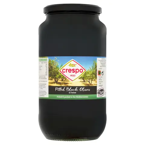 Crespo Pitted Black Olives 900g