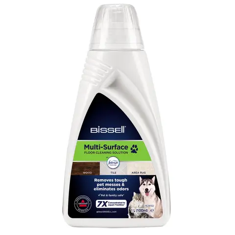 Bissell Multi-Surface Pet With Febreze, Cleaning Solution for CrossWave Multi-Surface Wet-Dry Vacuums, For Use on Hard Floors and Area Rugs, 1L, 2550