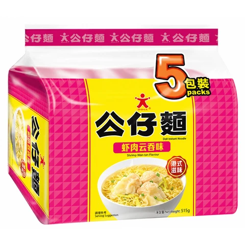 Doll Instant Noodle Shrimp Wonton 515g