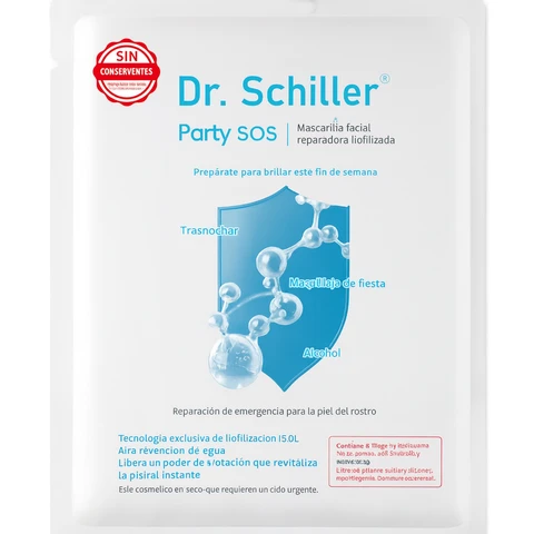 Dr. Schiller Party SOS Feuchtigkeitsspendende & Beruhigende Gesichtsmaske (1 Maske)