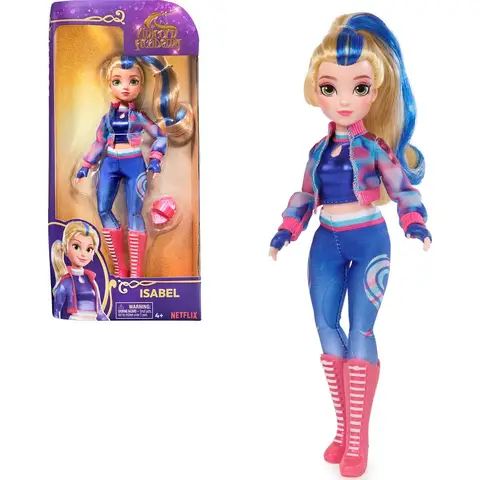 Unicorn Academy Modepop Isabel - 24 cm, blauwe highlights
