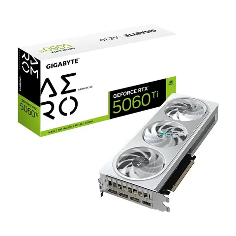 GIGABYTE Carte graphique GeForce RTX 5060 Ti AERO OC 8G
