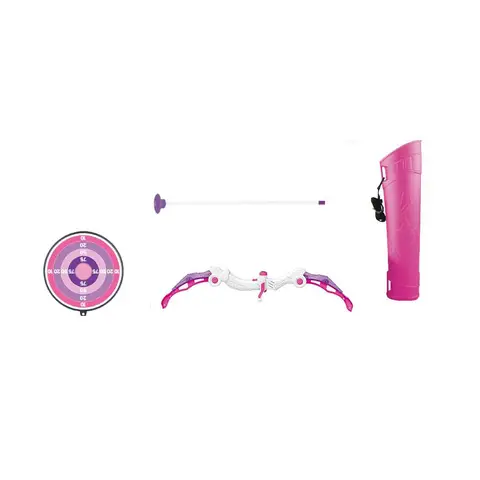 "Mädchen-Sound- und Licht-Bogen-Set mit Pfeilen, ABS+PP-Spielzeug-Set mit Beleuchtung und Soundeffekten"