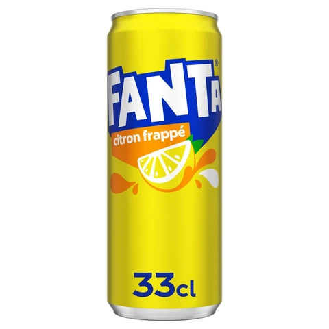 Soda Fanta Citron Cannette 33cl