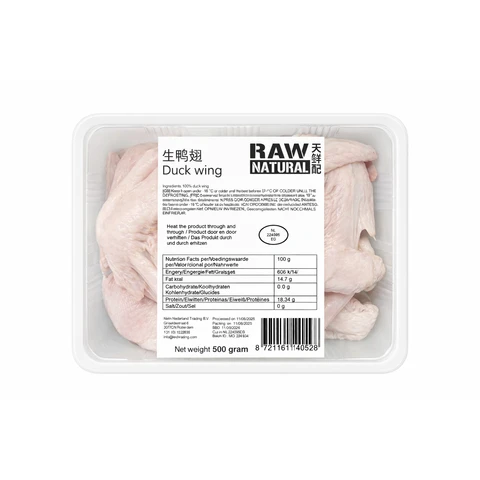 RAW NATURAL Ailes de canard crues - 500 g