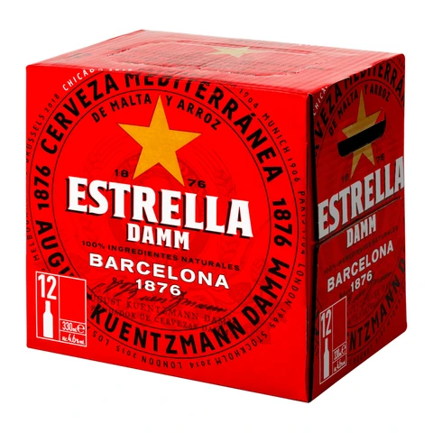 Estrella Damm 12 X 330ml (ABV 4.6%) Beer