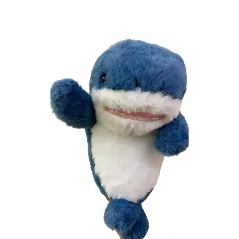 Peluche Requin bleu et blanc - 21 cm